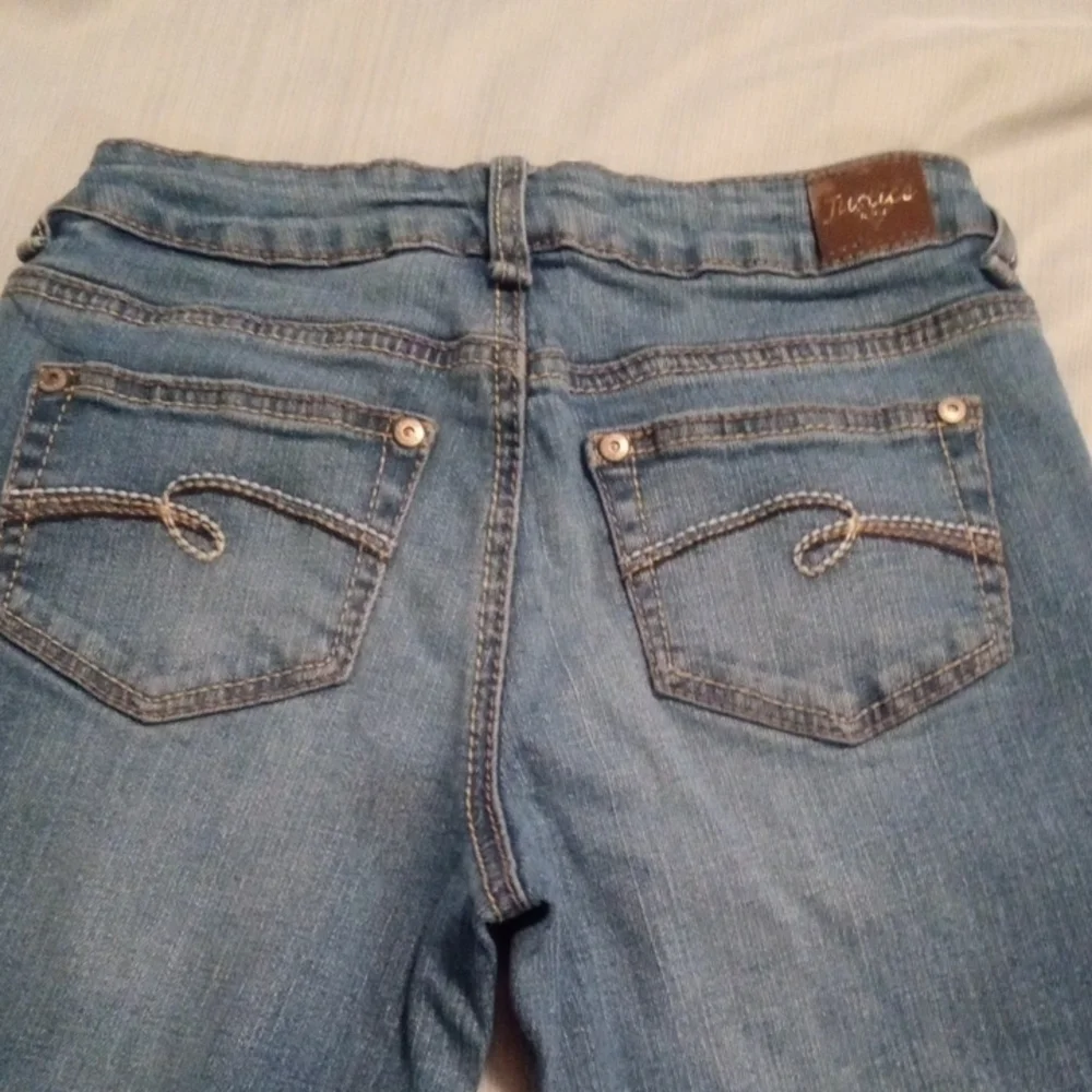 Justice Simply Low Cut Distressed Boot Cut Jeans